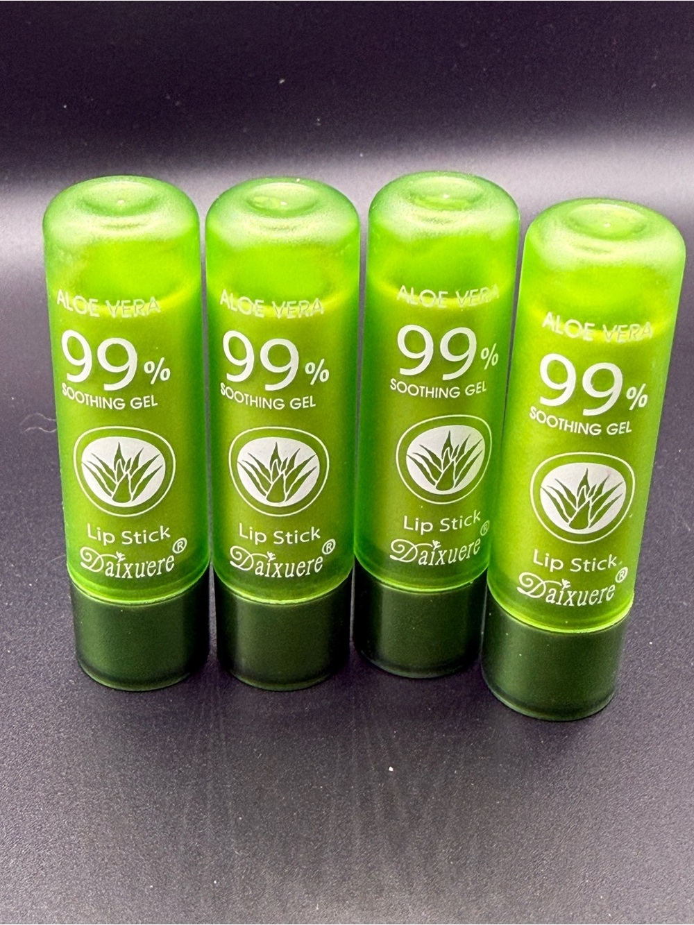 Aloe Vera 99% Soothing Gel Lip Stick - Lot of 4 - PH color changing Balm